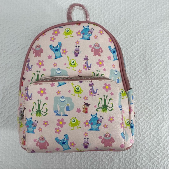 Danielle Nicole Pixar Monsters Inc Pink Mini Backpack - Picture 1 of 6